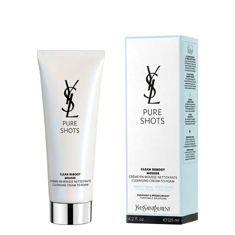 ysl cleansing foam|Pure Shots Clean Reboot Mousse Cleanser .